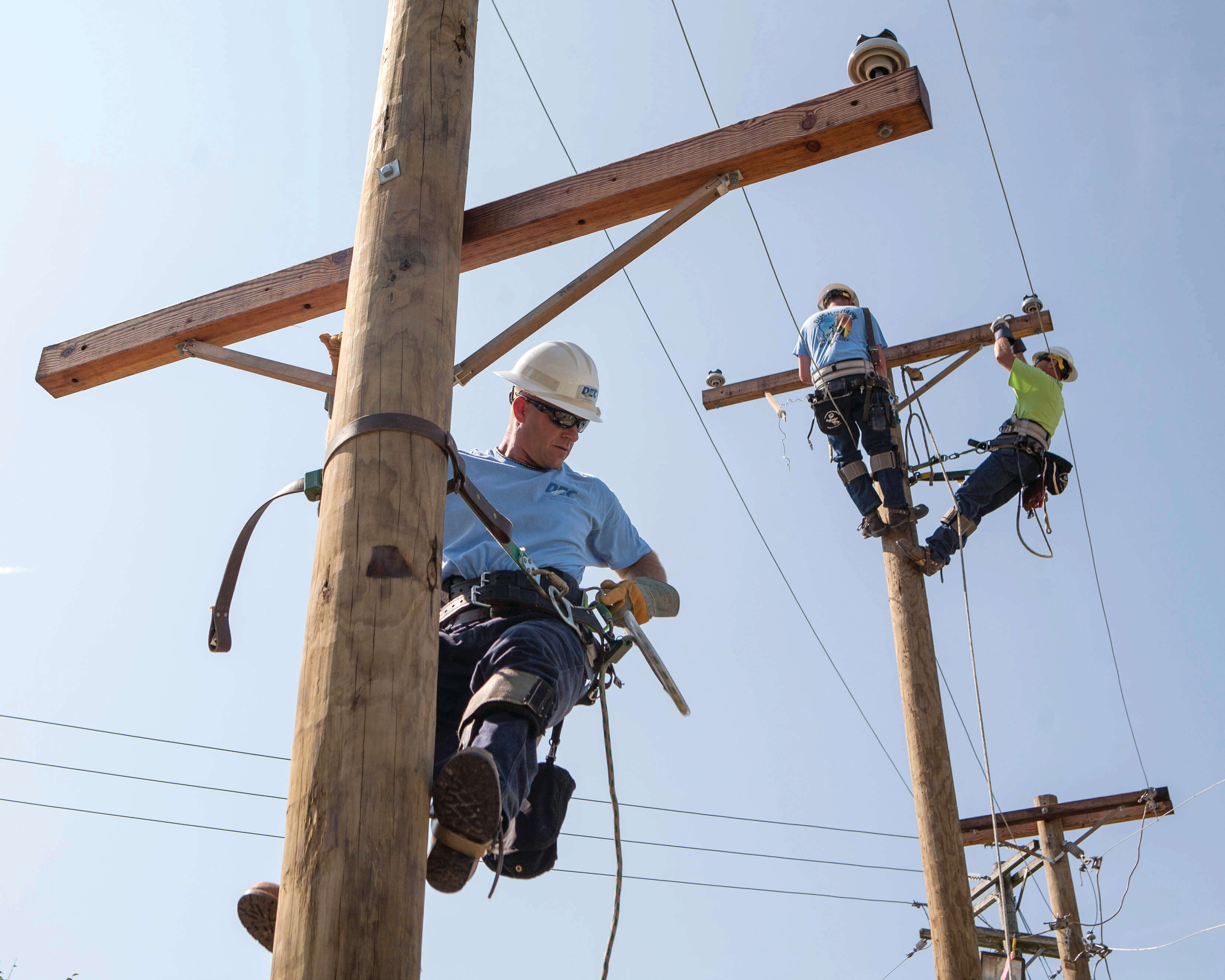Crews working on the lines