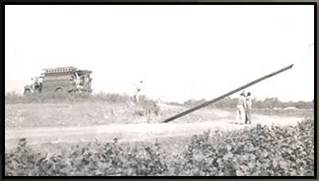 Erecting pole
