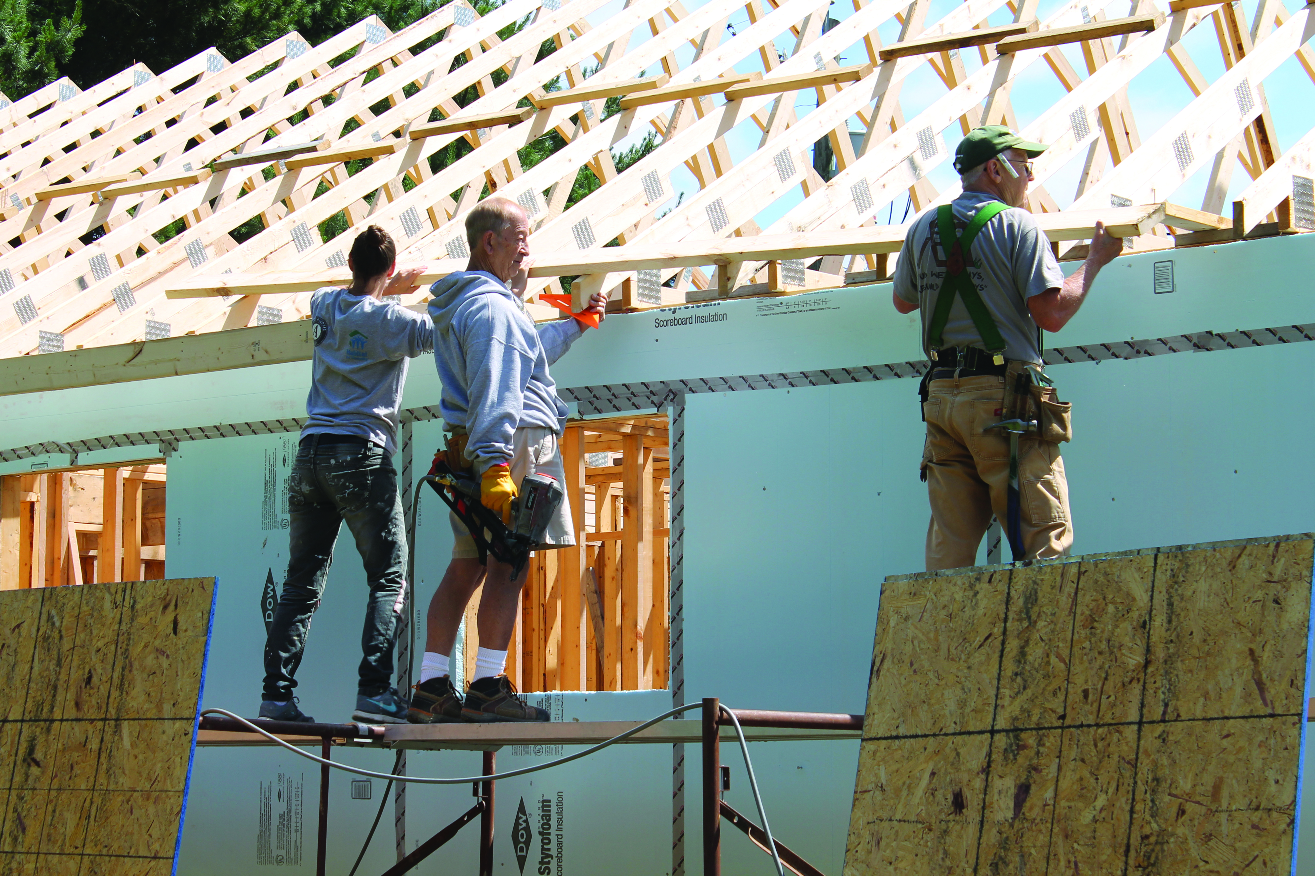 Volunteers expect to have this Milton home finished by late summer.