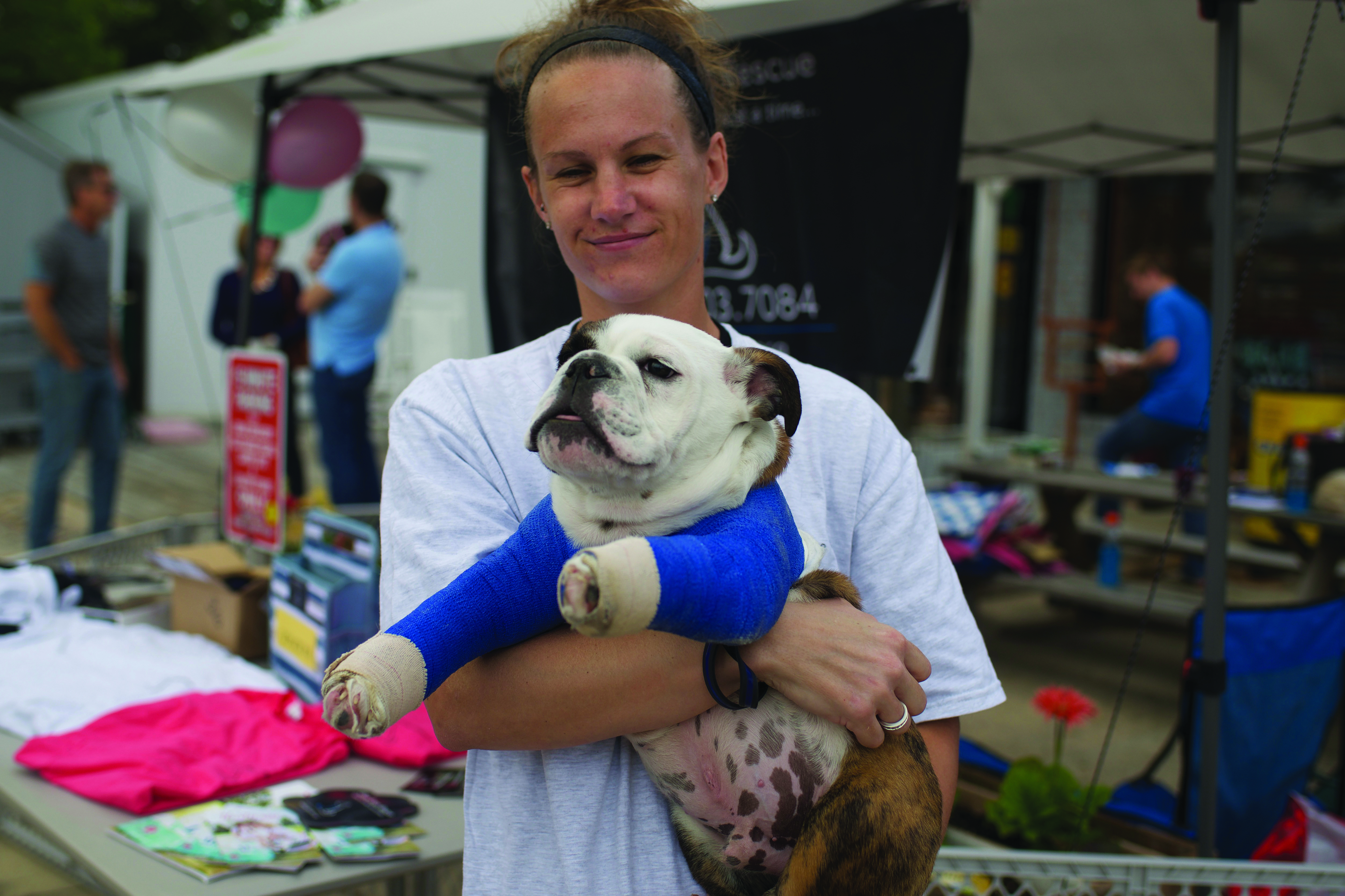 Karli Swope rescues and rehabilitates neglected animals.