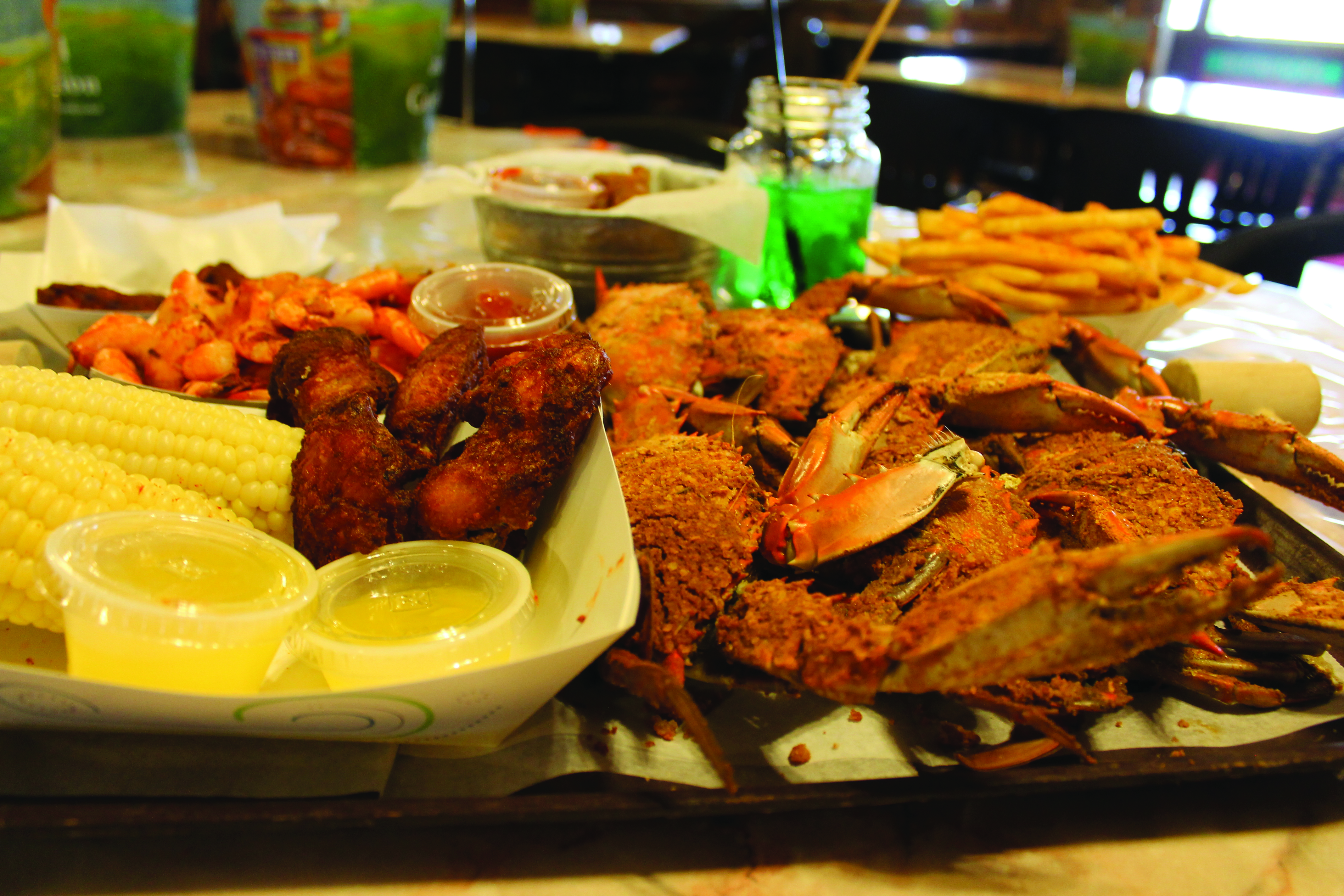 Boondocks serves just about every type of seafood you can imagine.
