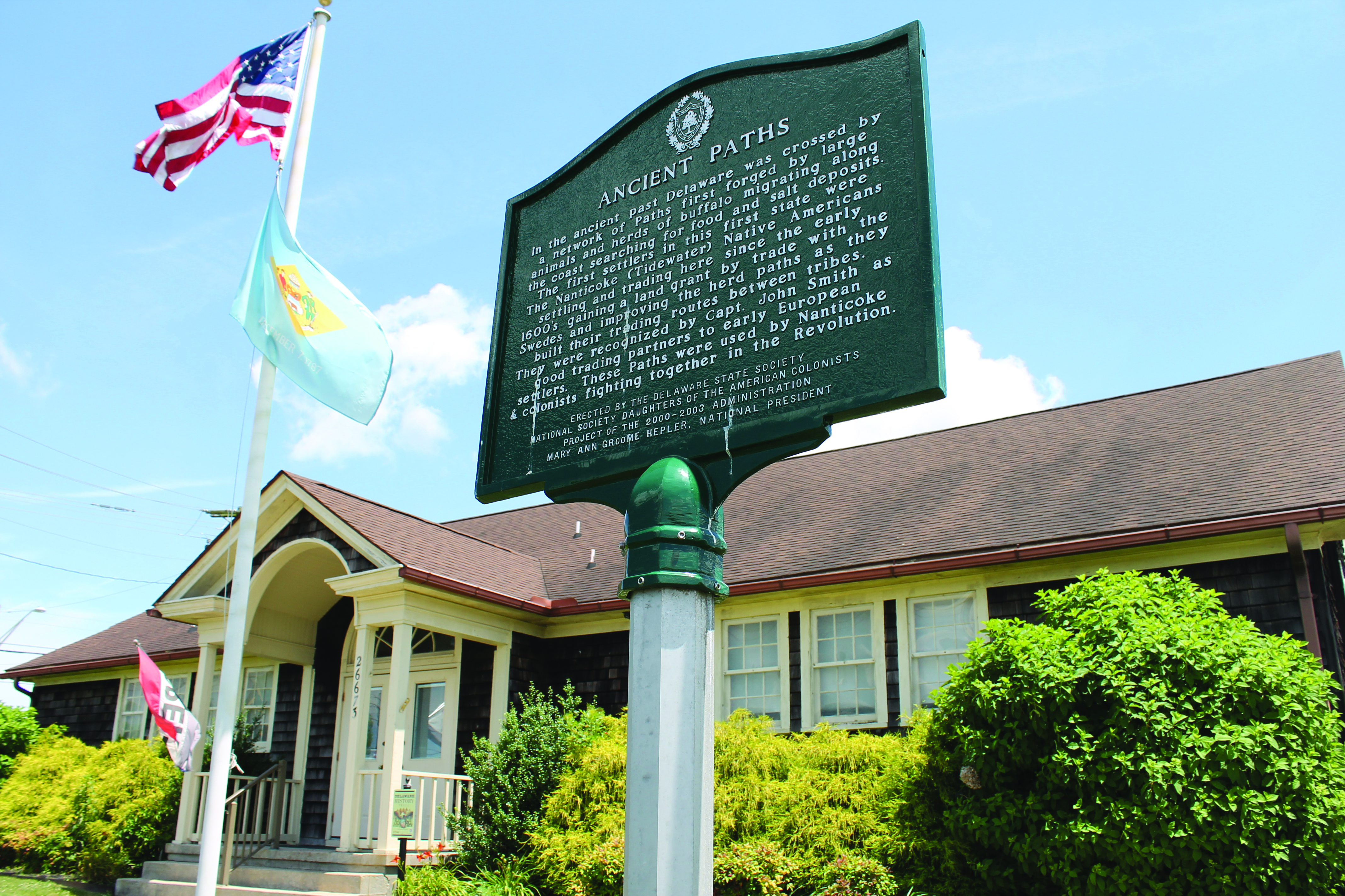 The Nanticoke Indian Museum in Millsboro features artifacts dating back to 9500 B.C., including ceramics and Native American tools.