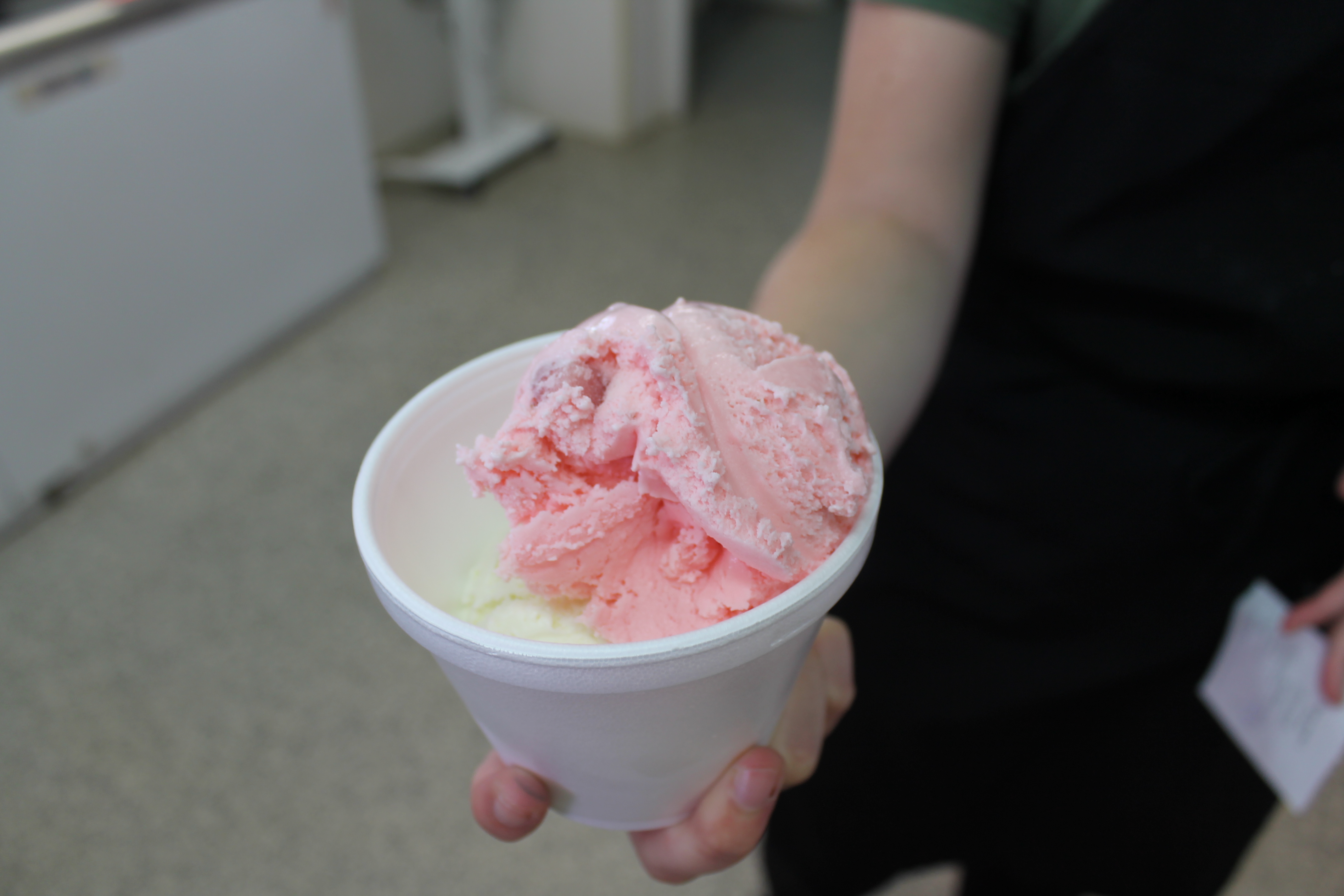 Hopkins boasts over 25 different flavors of ice cream.