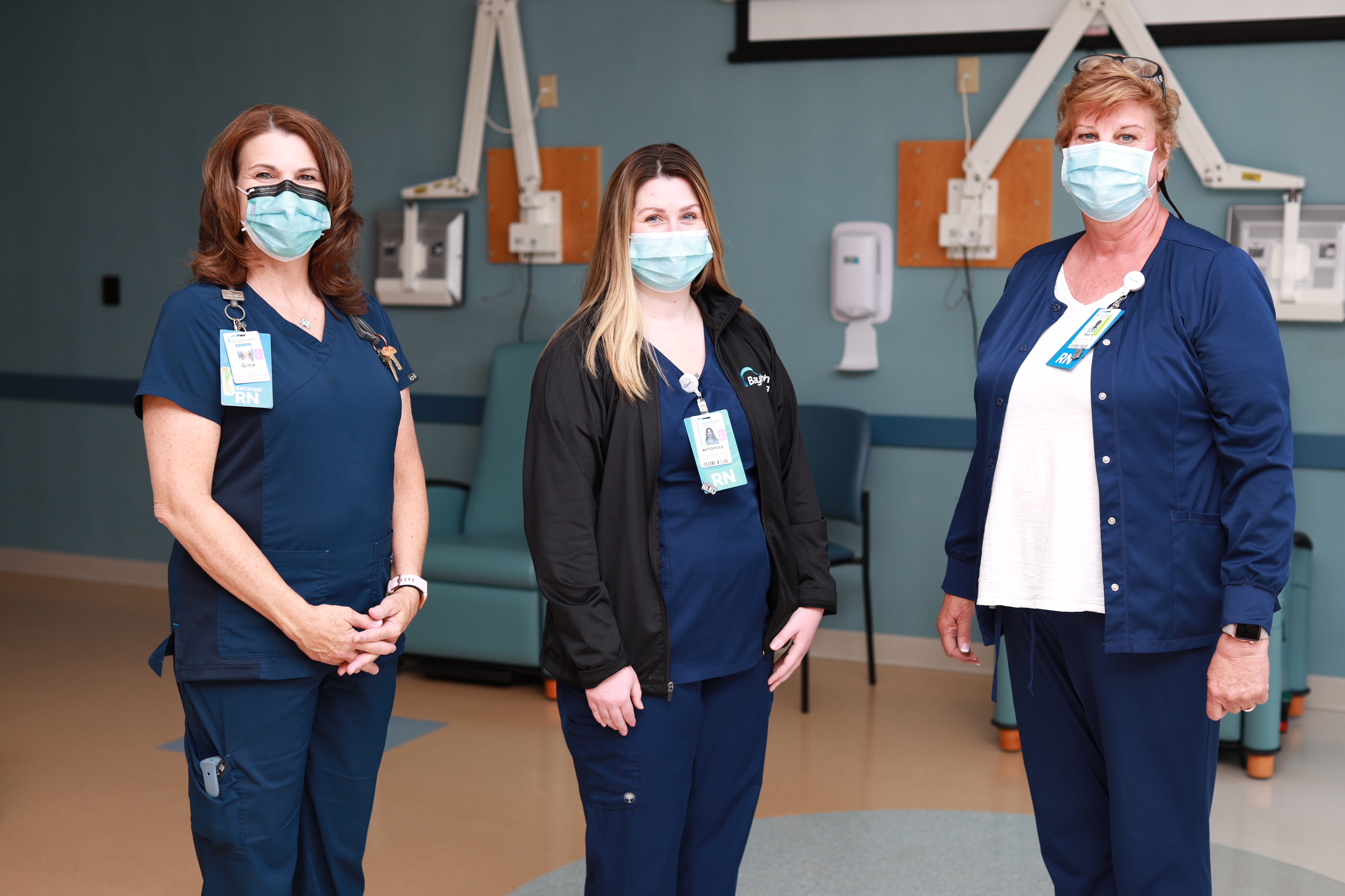 Mary Carter, Gina Collins and Brianna Trice worked tirelessly during the course of the 2020 COVID-19 pandemic.