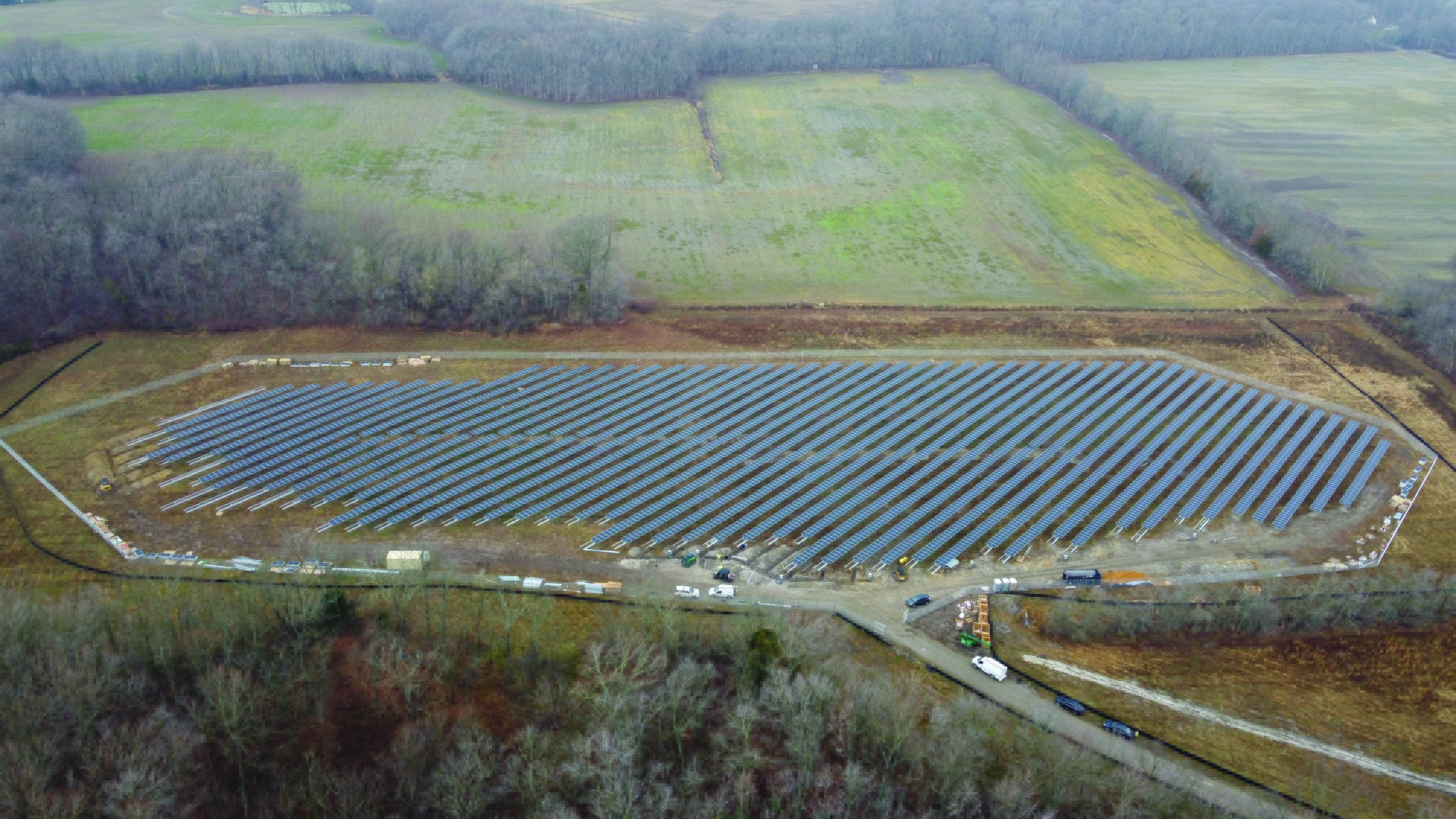 The Tangent Solar Farm on Lockwood Chapel Road in Dover, DE - one of seven new solar projects DEC is constructing in Kent and Sussex Counties.