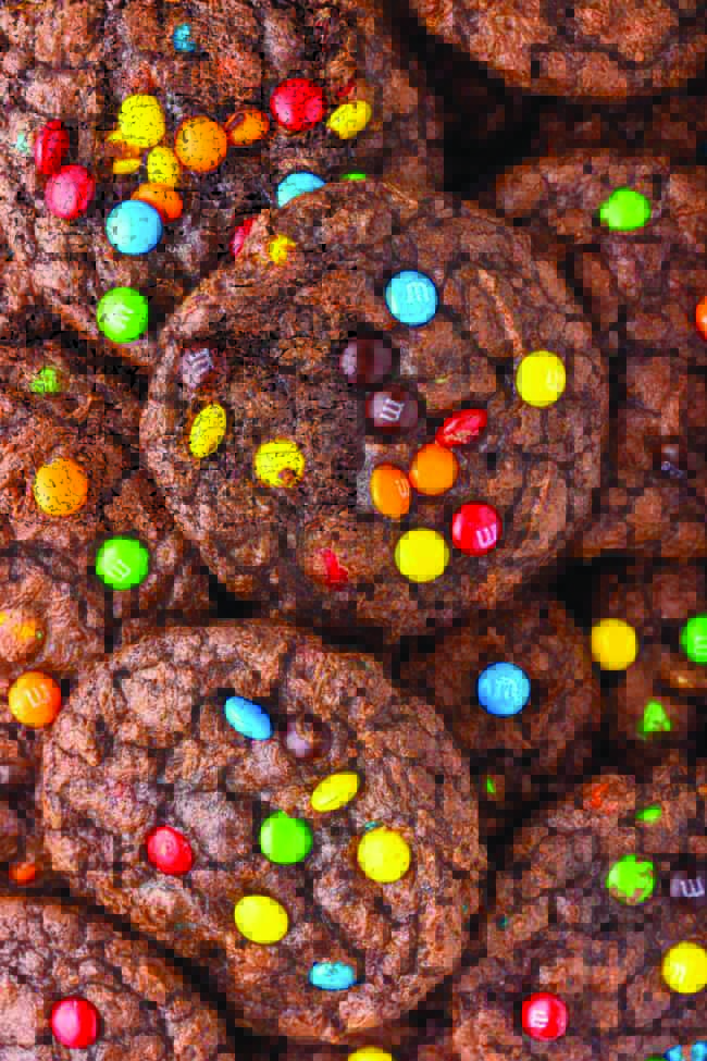 M&M Brownie Cookies are the perfect snack for chocolate lovers!