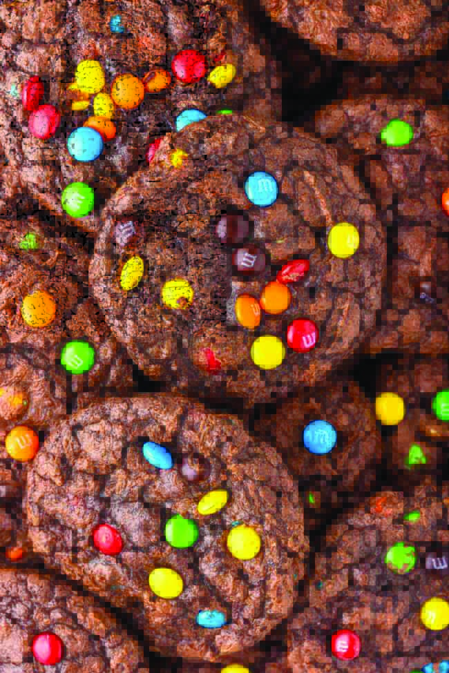 M&M Brownie Cookies are the perfect snack for chocolate lovers!