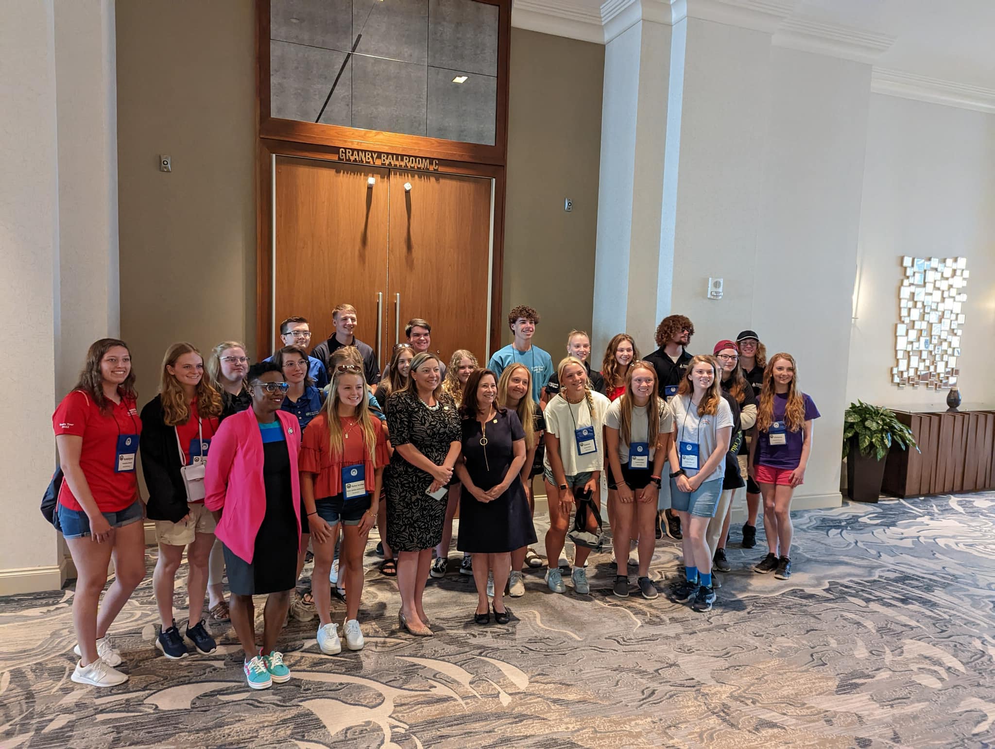 Youth Tour students meet with legislators during a private panel discussion.