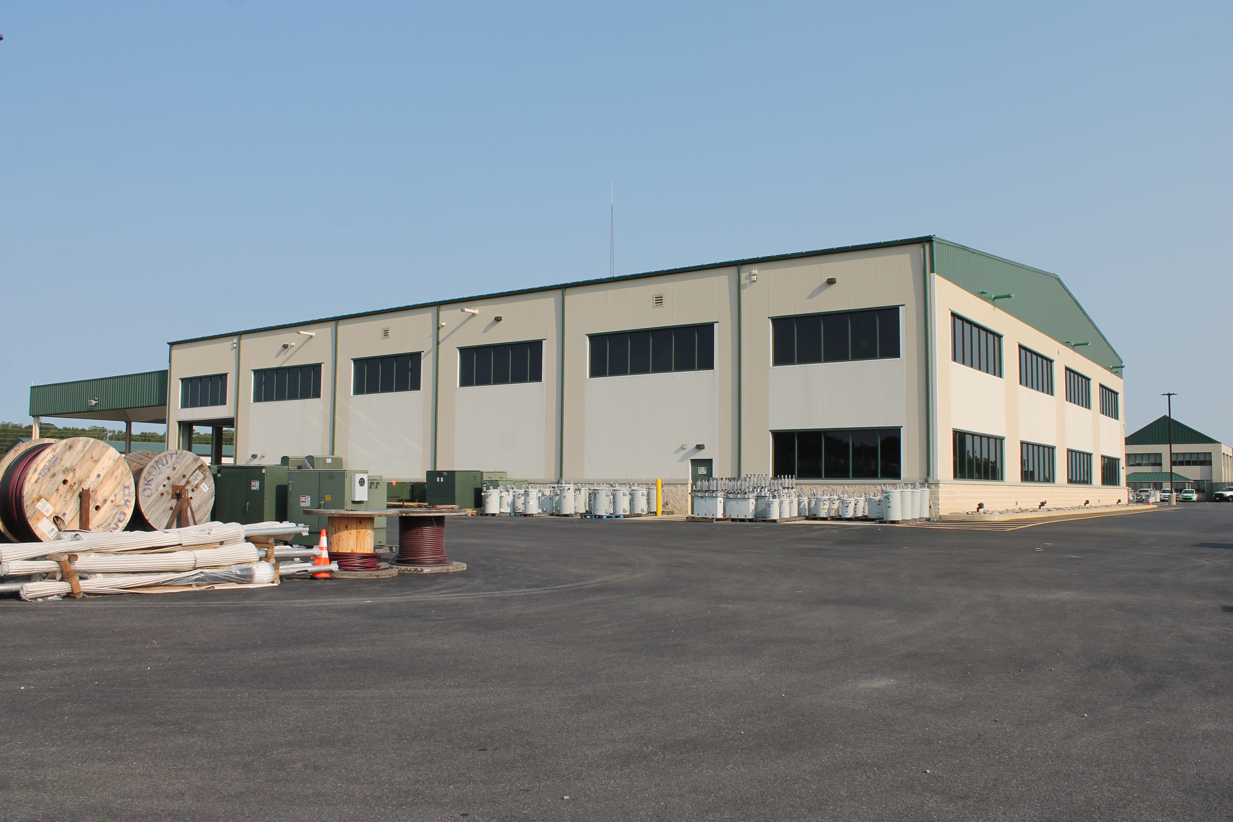 DEC's current warehouse was built in 2017, and stores all the Co-ops' materials used to maintain the electrical system.
