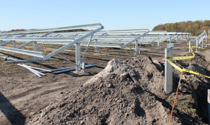 Solar Farm Under Construction