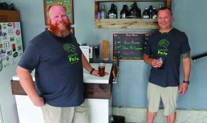 Two men brewing