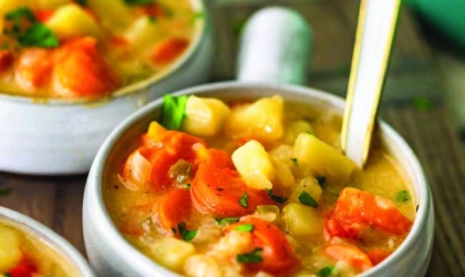 Soup bowl with soup