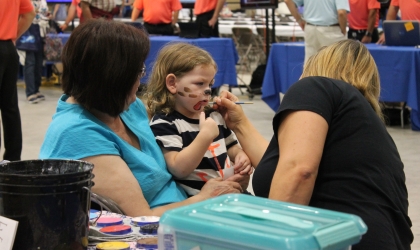 Face Painting at Annual Meeting