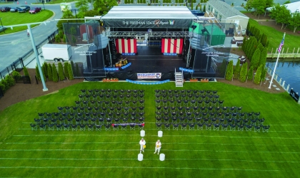 Stage and yard