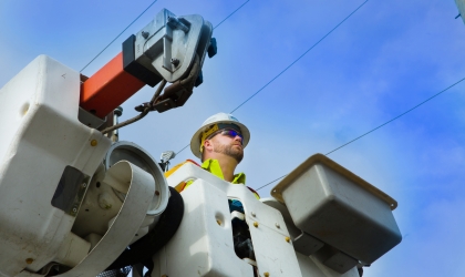 Lineman in Bucket