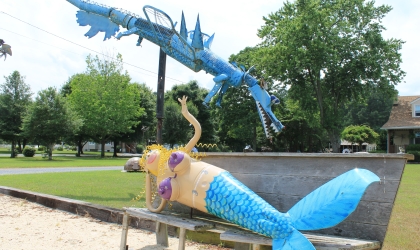Mermaid on Bench