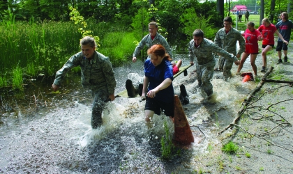 Running in water