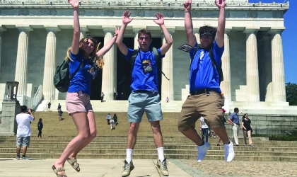 Students Jumping