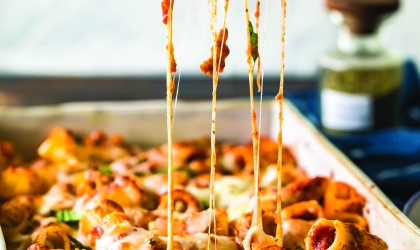 Casserole of rigatoni