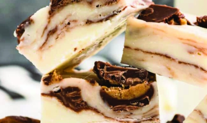 brown and white fudge