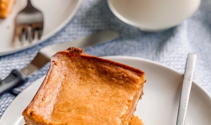 pumpkin squares with milk