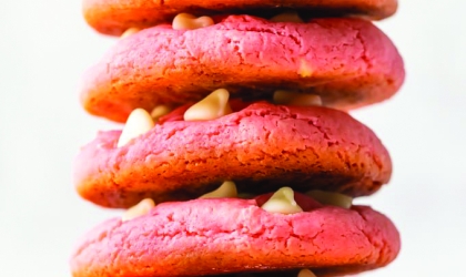 Pink cookie stack