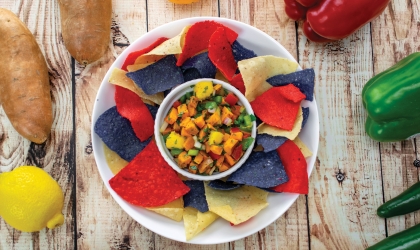 Try this delicious Roasted Sweet Potato Mango Salsa!