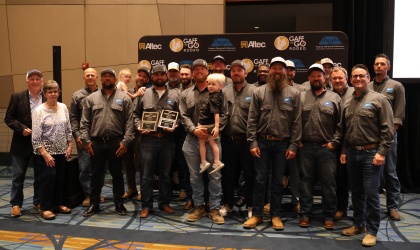 DEC employees who participated in this year's Gaff-n-Go Rodeo and Gaff-n-Grill competition pose for a group photo at the Awards Banquet on May 16.