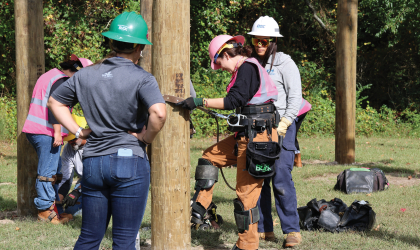 High school students will have the opportunity to learn from industry professionals about the many facets of linework at this year's Girl Power® Camp.