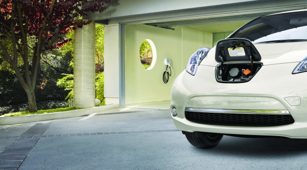 electric vehicle and garage