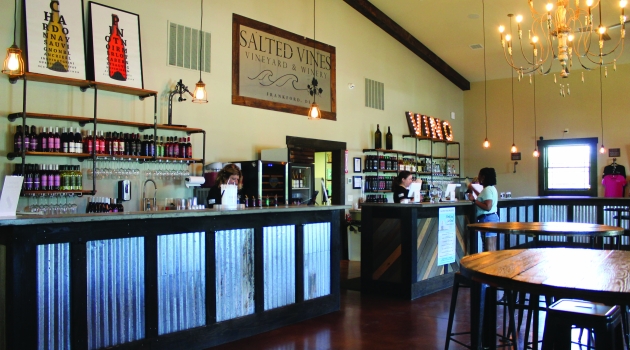 Bar showing bottles