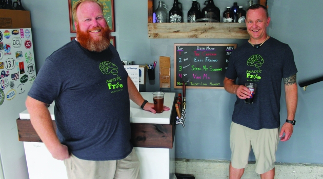Two men brewing