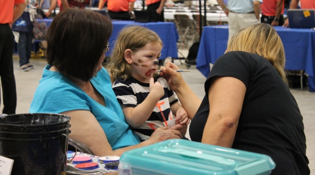 Face Painting at Annual Meeting