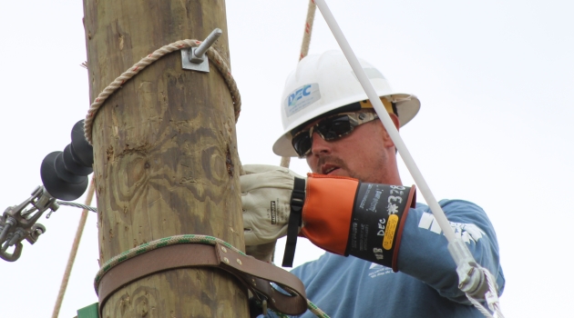Lineman at Competition