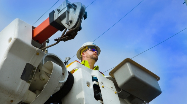 Lineman in Bucket