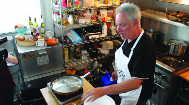 Man in kitchen