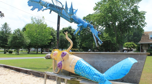 Mermaid on Bench
