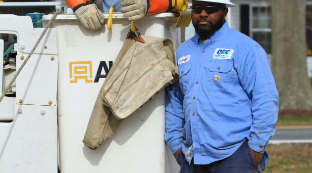 Linemen and Bucket