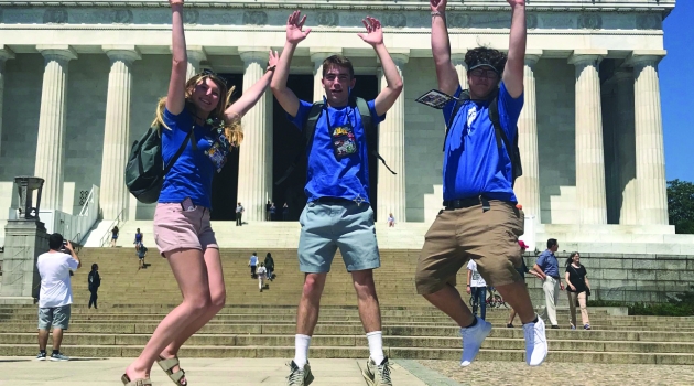 Students Jumping