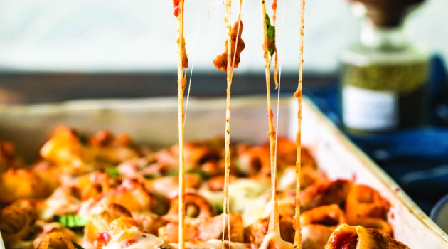 Casserole of rigatoni