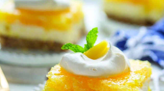 cream cheese with pineapple squares