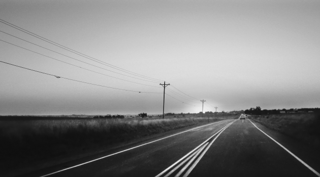 Roads with power lines