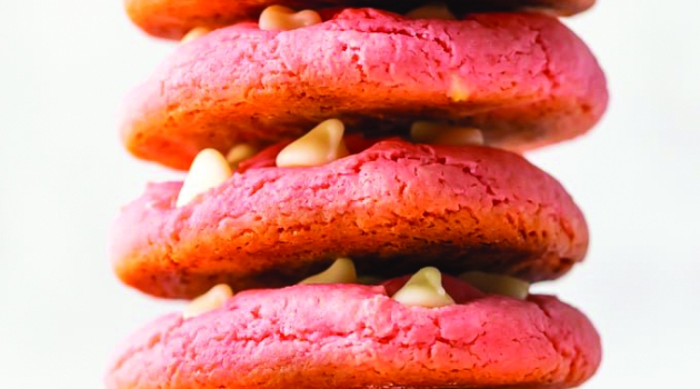 Pink cookie stack
