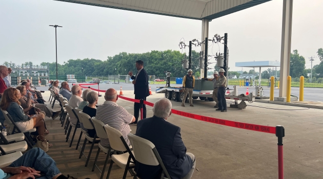Attendees at the Co-op's June Member Committee meeting listen to remarks from CEO Rob Book.