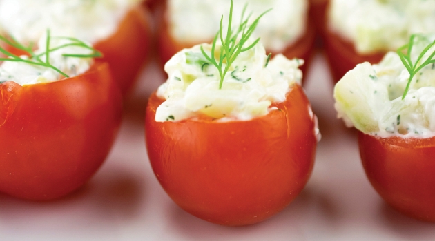 Try these delicious Stuffed Cherry Tomatoes!