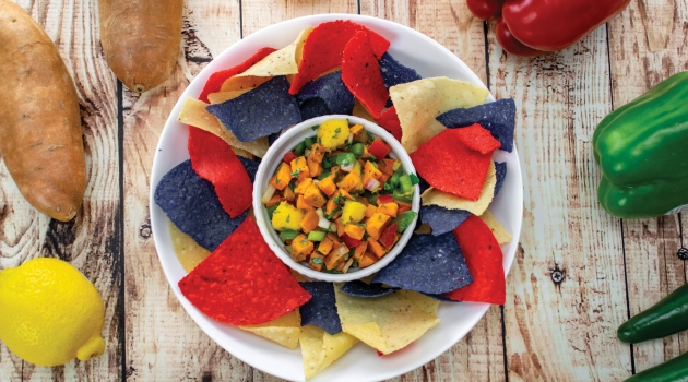 Try this delicious Roasted Sweet Potato Mango Salsa!