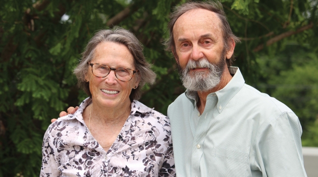 DEC members Larry and Leslie Cook – donors for the Virginia, Maryland and Delaware Association of Electric Cooperative's Education Foundation – pose for a photo together.