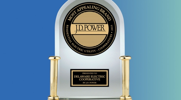 Delaware Electric Cooperative (DEC) has been ranked as the most appealing brand among America’s residential electric cooperatives, according to the J.D. Power 2025 U.S. Utility Brand Appeal Index Study.
