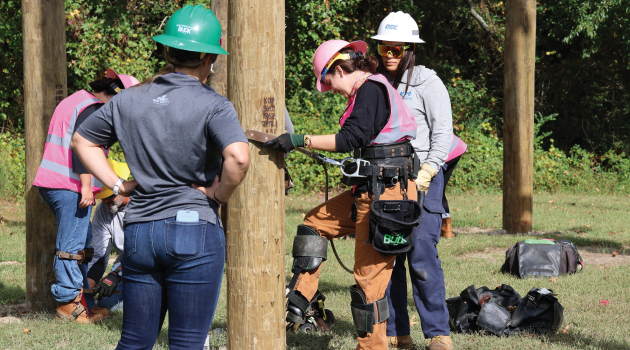 High school students will have the opportunity to learn from industry professionals about the many facets of linework at this year's Girl Power® Camp.