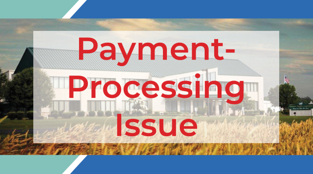 Currently, our DEC team was made aware of a technical issue that is impacting our payment processing system, as well as those of other companies nationwide.